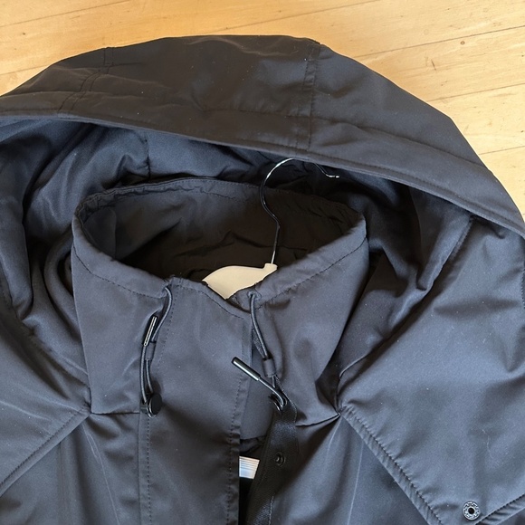Zara Like New Black puffy bomber hooded jkt, XL, P1404 - Picture 5 of 6